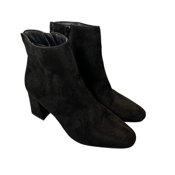 Chinese Laundry Daria Block Heel Black Suede Bootie Women’s Size 8.5 - Picture 3 of 9